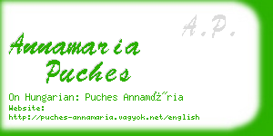 annamaria puches business card